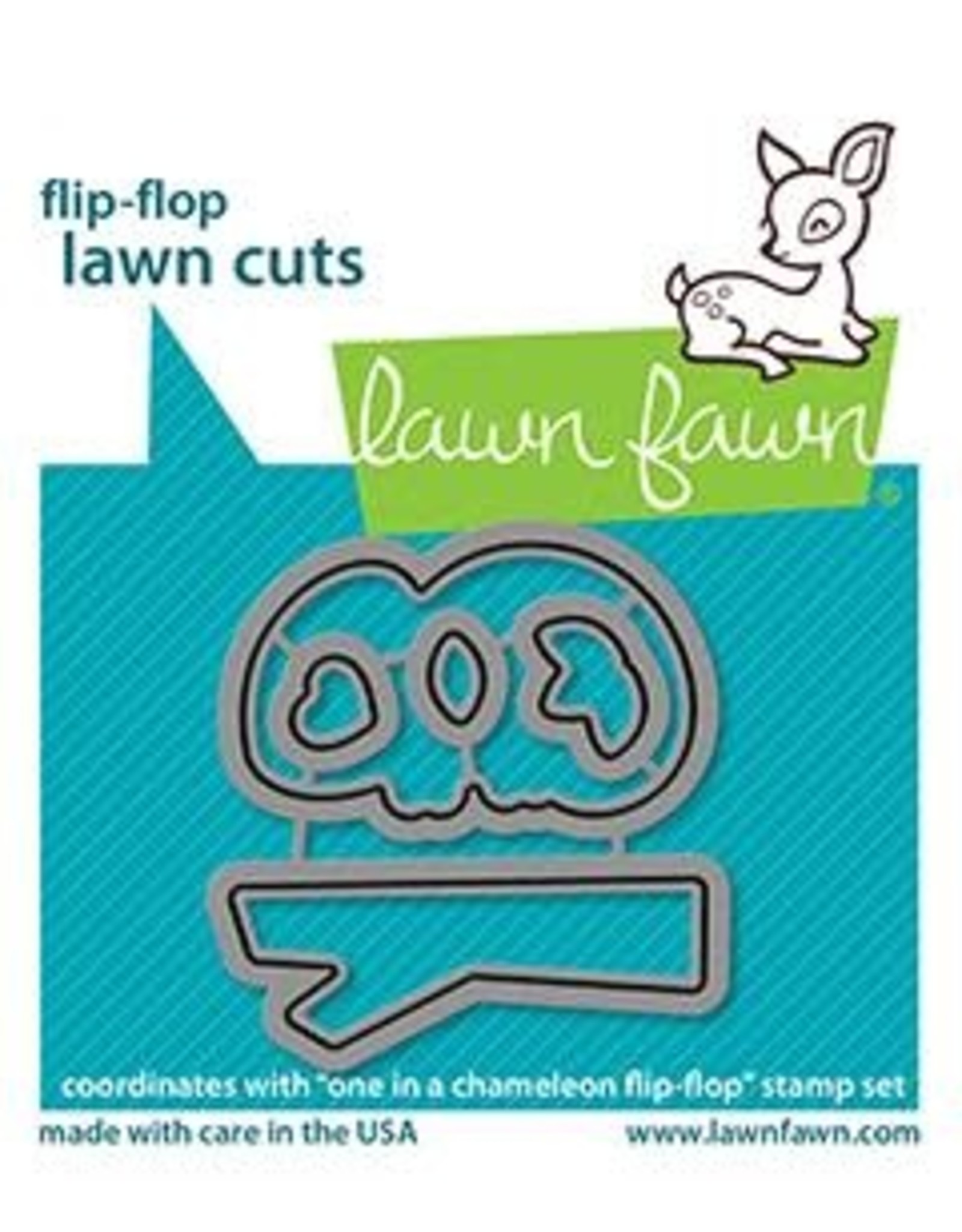 LAWN FAWN LAWN FAWN ONE IN A CHAMELEON FLIP-FLOP DIE SET