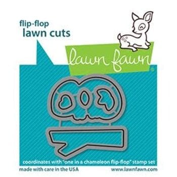LAWN FAWN LAWN FAWN ONE IN A CHAMELEON FLIP-FLOP DIE SET