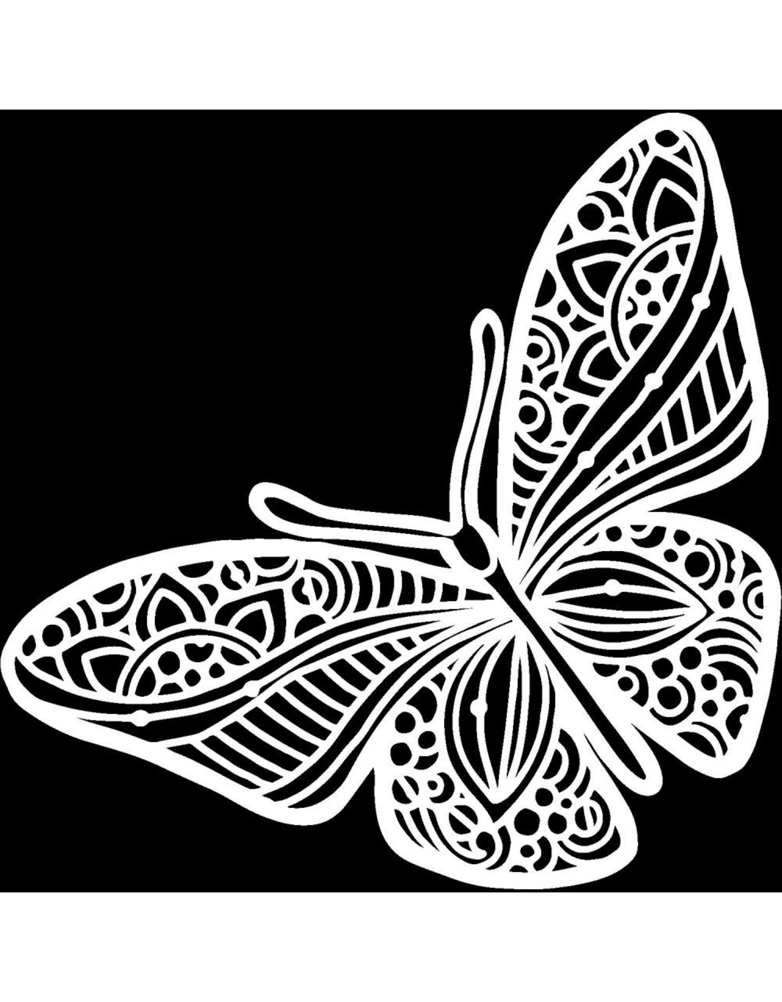 CRAFTERS WORKSHOP THE CRAFTERS WORKSHOP VALENTINA JOYOUS BUTTERFLY 12x12 STENCIL