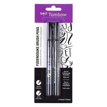 TOMBOW TOMBOW FUDENOSUKE BRUSH PENS 2/PK