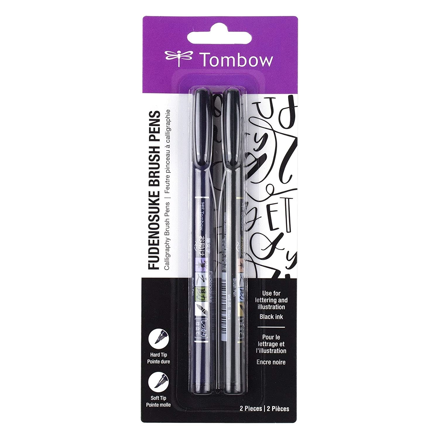 TOMBOW TOMBOW FUDENOSUKE BRUSH PENS 2/PK