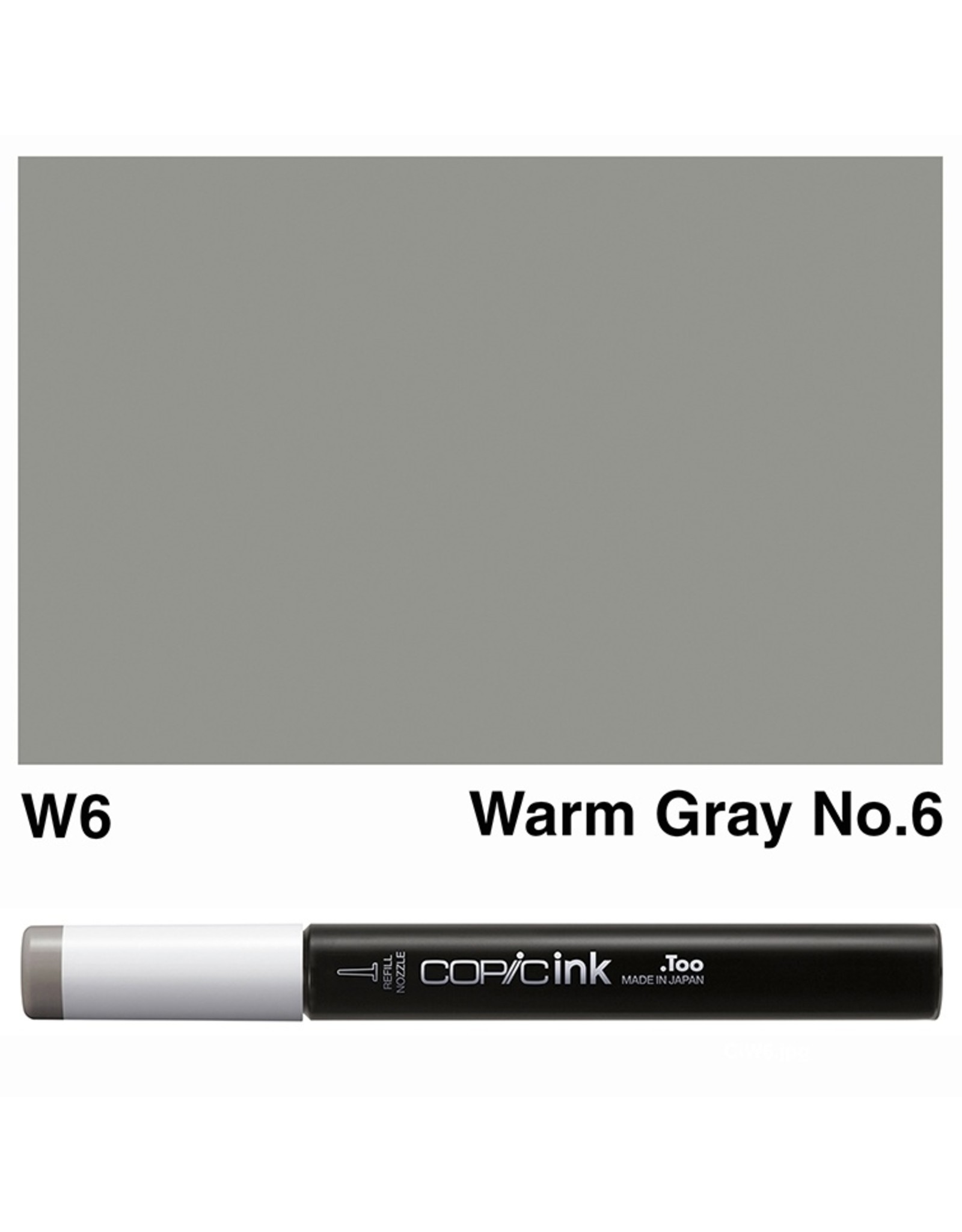 COPIC COPIC W-6 WARM GRAY NO. 6 REFILL