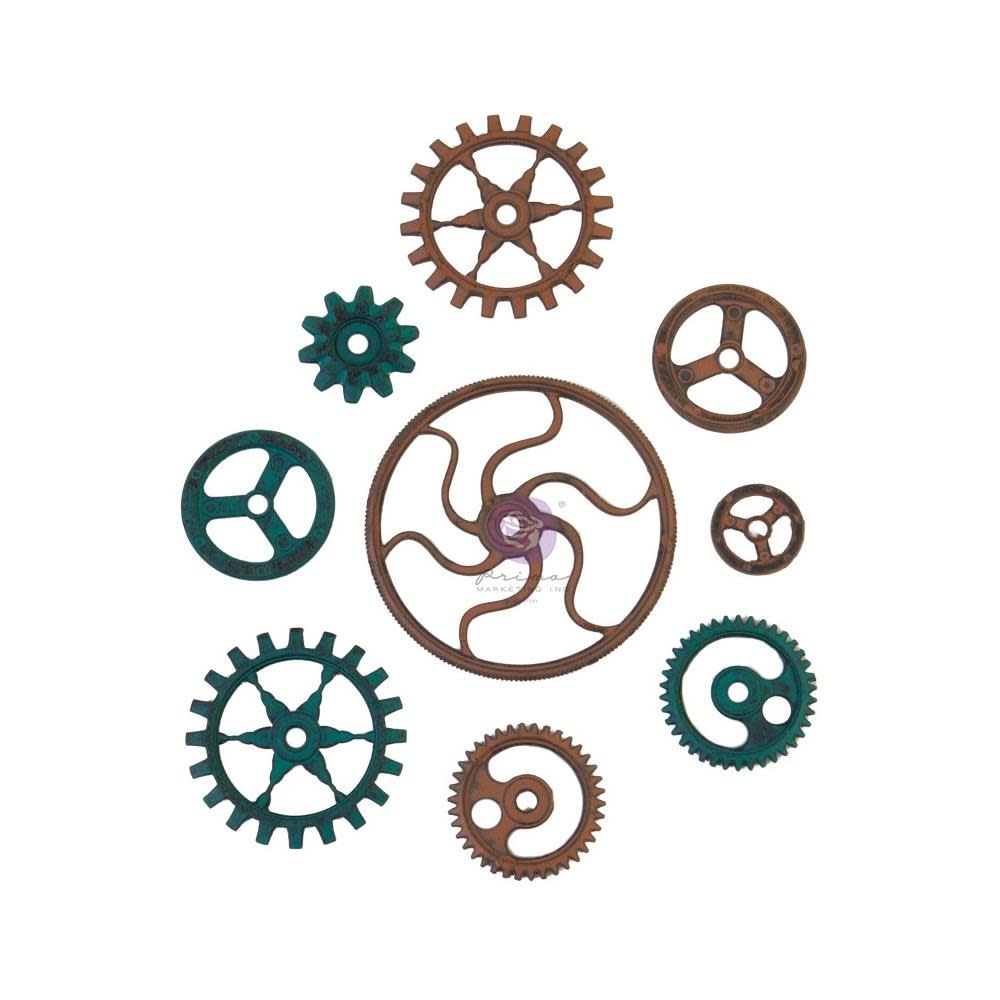 PRIMA PRIMA FINNABAIR MECHANICALS GRUNGY GEARS METAL EMBELLISHMENTS