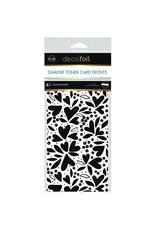 THERMOWEB THERMOWEB DECO FOIL SLIMLINE LOVE BLOOMS TONER CARD FRONTS BY UNITY 4x9 6/PKG