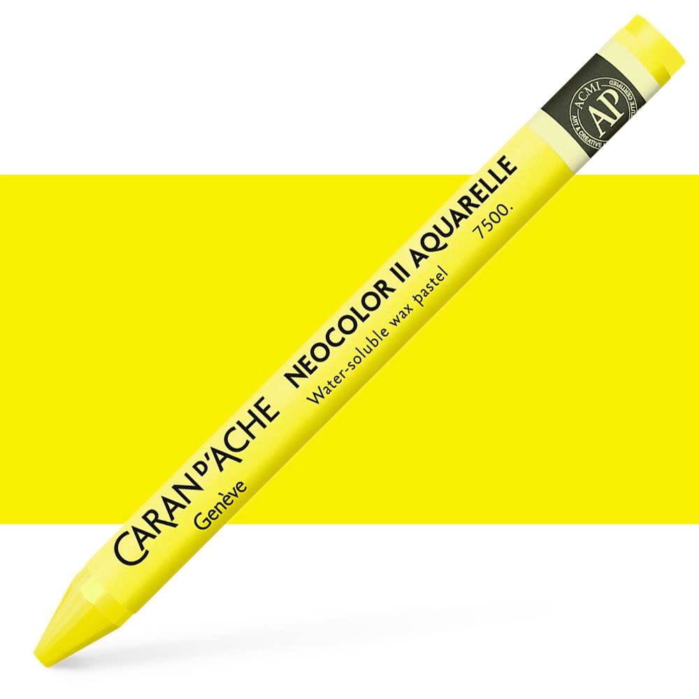 CARAN D’ARCHE CARAN D'ACHE LEMON YELLOW NEOCOLOR II WATER-SOLUBLE WAX PASTEL