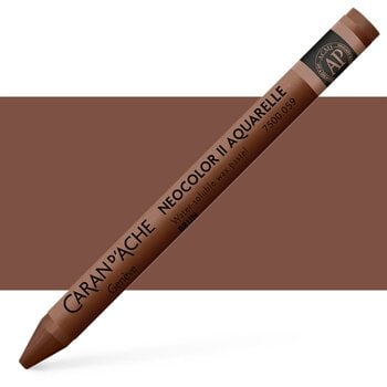CARAN D’ARCHE CARAN D'ACHE BROWN NEOCOLOR II WATER-SOLUBLE WAX PASTEL