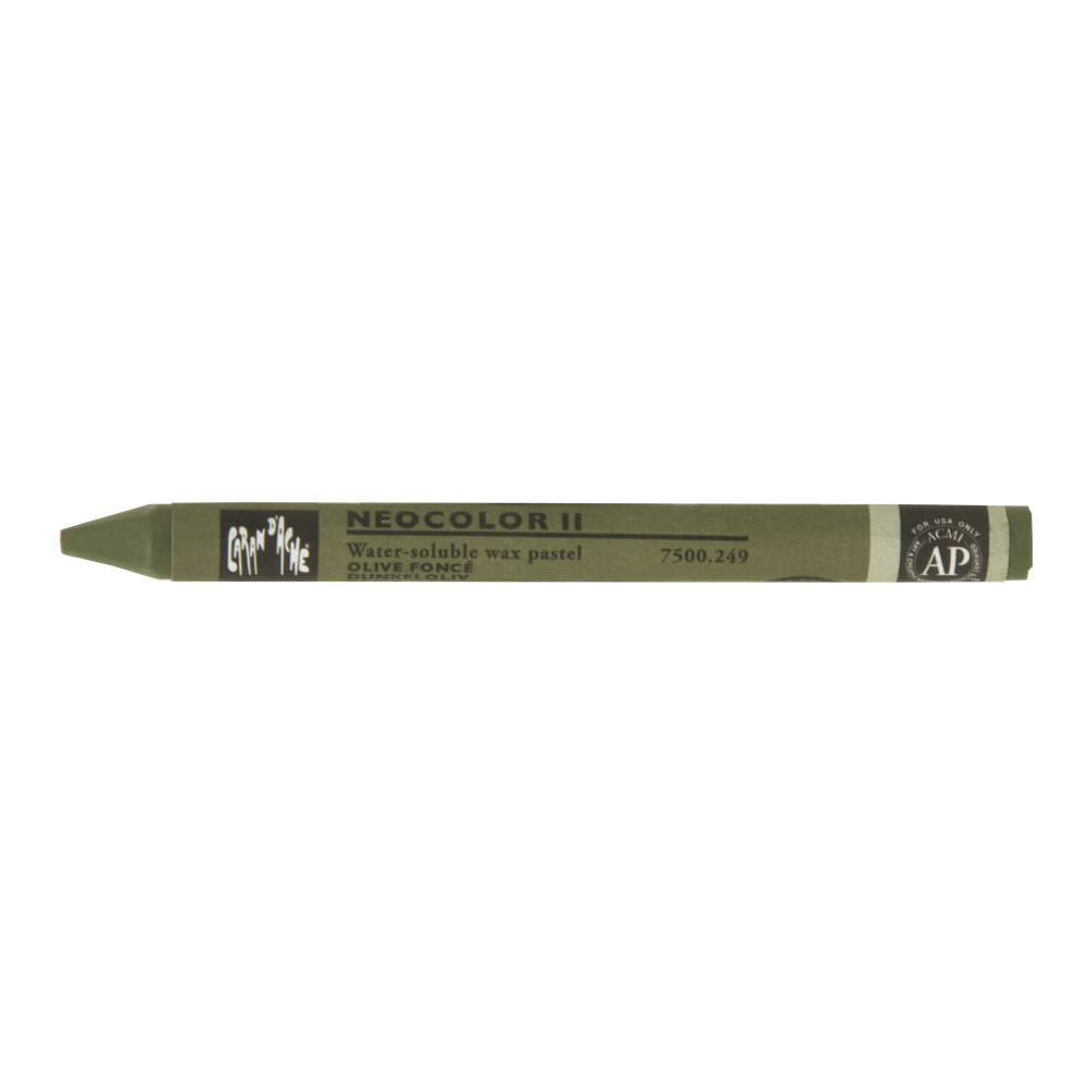 CARAN D’ARCHE CARAN D'ACHE DARK OLIVE NEOCOLOR II WATER-SOLUBLE WAX PASTEL