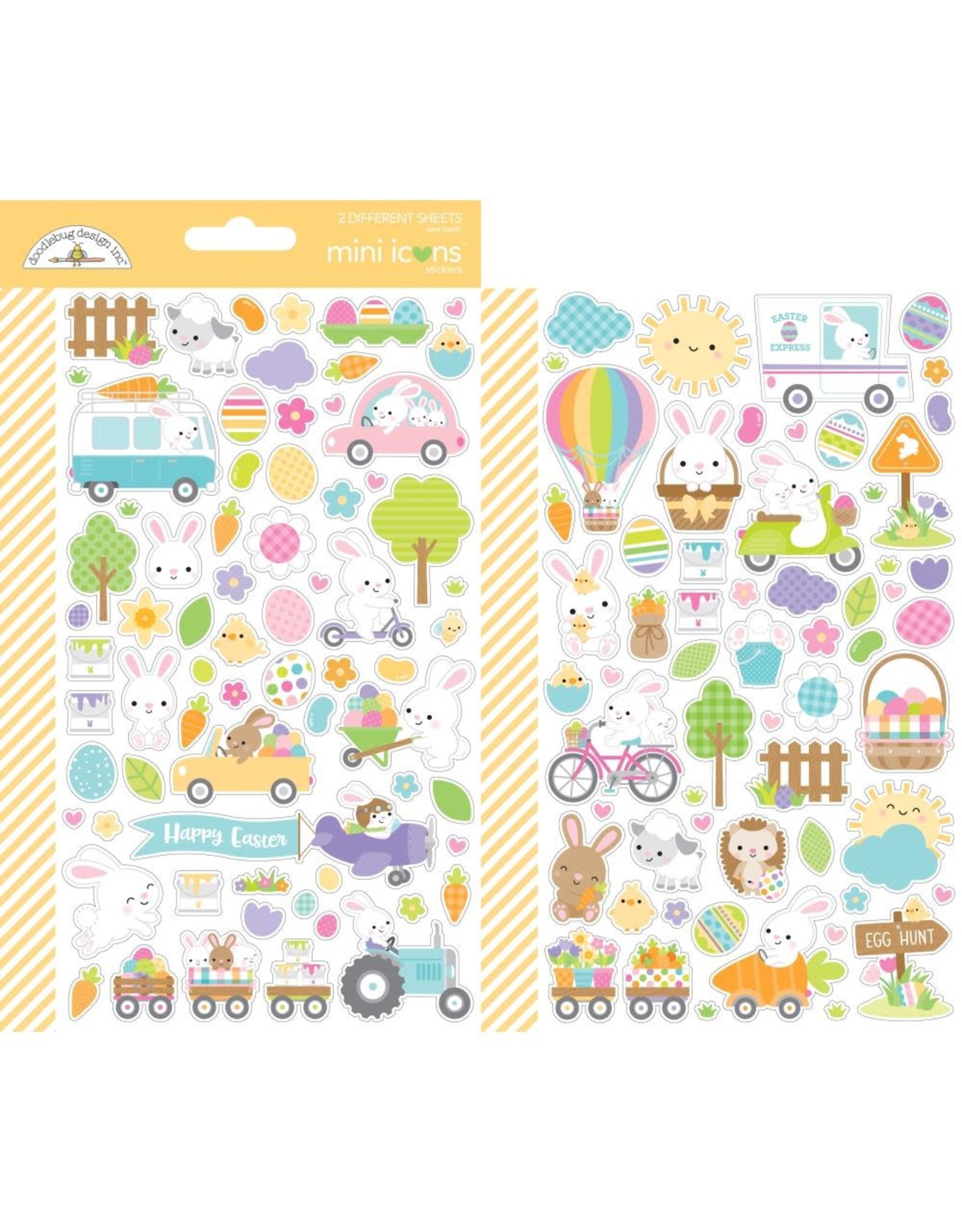 DOODLEBUG DESIGNS DOODLEBUG DESIGN HIPPITY HOPPITY MINI ICONS STICKERS