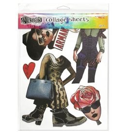 RANGER DYLUSIONS COLLAGE SHEETS SET #3 8.5''X11'' 24PK