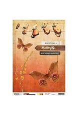 STUDIOLIGHT STUDIOLIGHT JUST LOU BUTTERFLY COLLECTION #23 A4 RICE PAPER