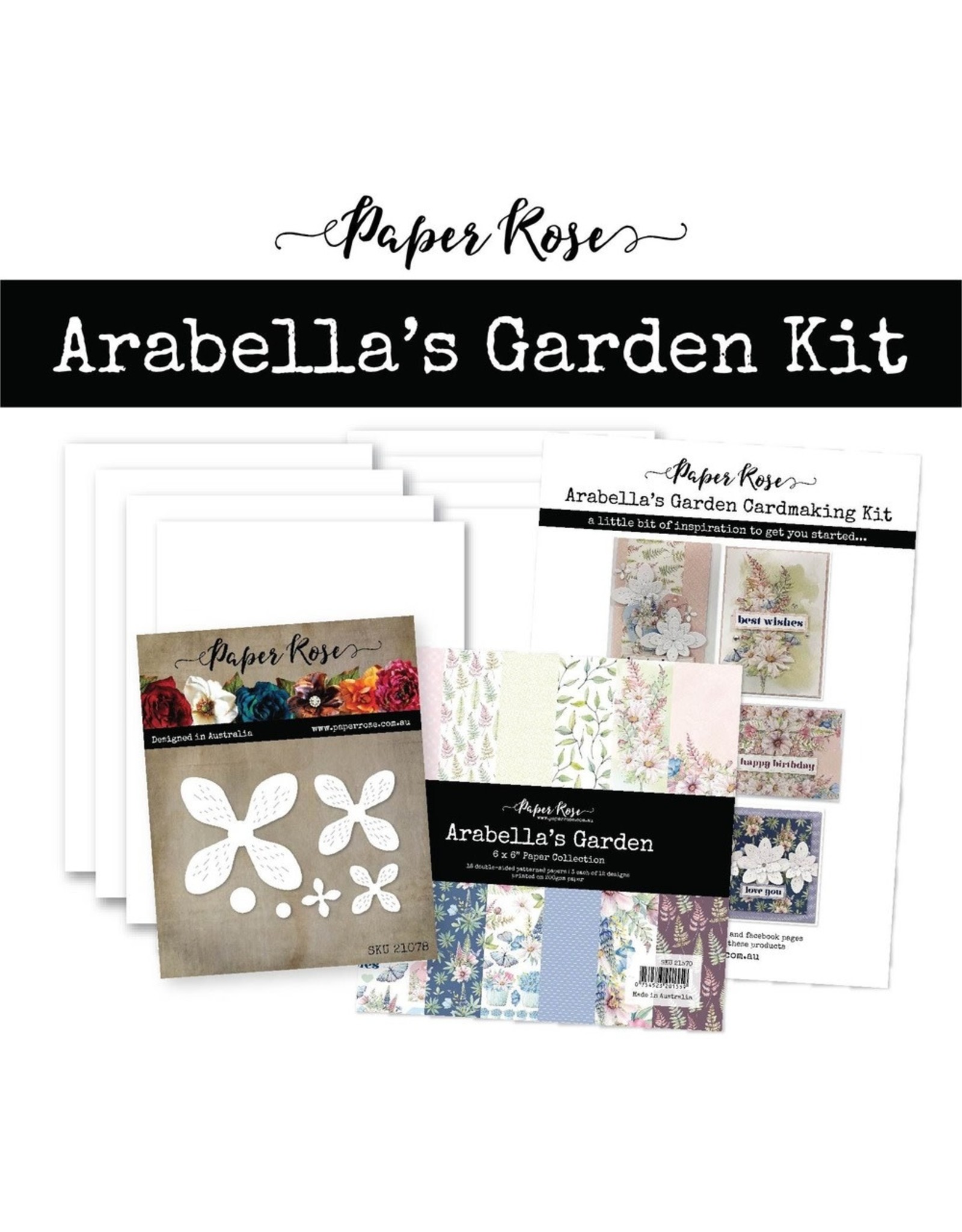 8x8 garden kit on Paper Rose Arabella S Garden Card Making Kit Scrapbook Centrale