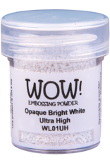 WOW! WOW! OPAQUE BRIGHT WHITE ULTRA HIGH EMBOSSING POWDER 0.5OZ