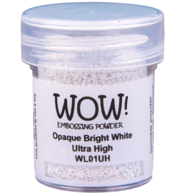 WOW! WOW! OPAQUE BRIGHT WHITE ULTRA HIGH EMBOSSING POWDER 0.5OZ