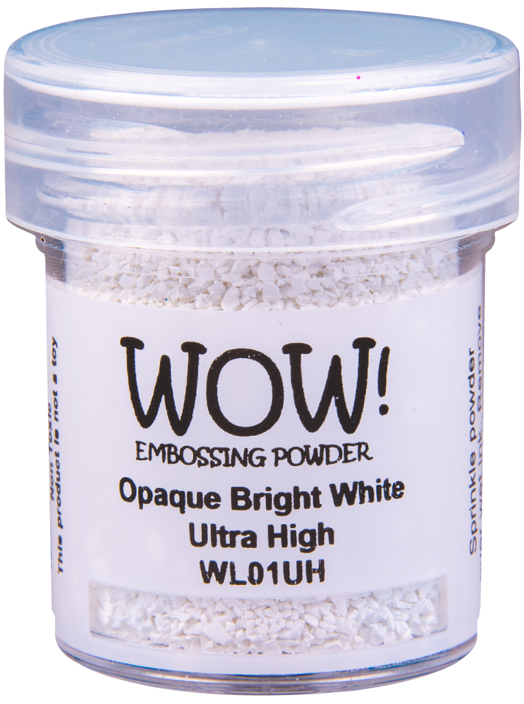 WOW! WOW! OPAQUE BRIGHT WHITE ULTRA HIGH EMBOSSING POWDER 0.5OZ