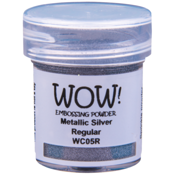 WOW! WOW METALLIC SILVER REGULAR EMBOSSING POWDER 0.5OZ