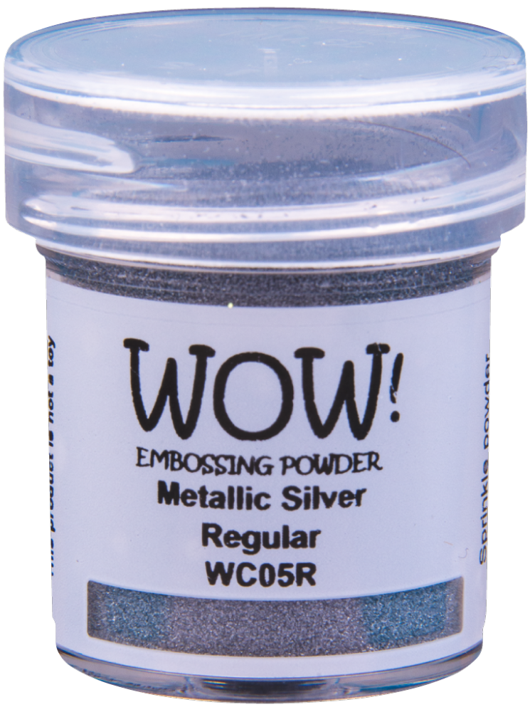 WOW! WOW METALLIC SILVER REGULAR EMBOSSING POWDER 0.5OZ