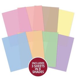 HUNKYDORY CRAFTS LTD. HUNKYDORY MIXED COLORS PARCHMENT ESSENTIALS 24 SHEETS