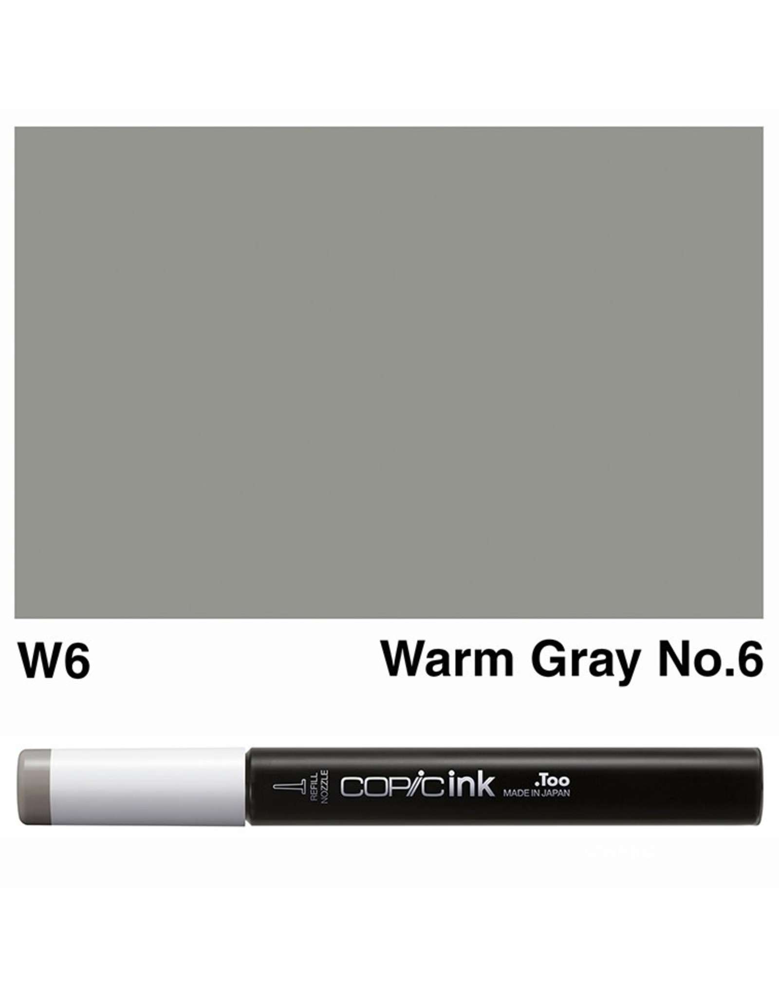 COPIC COPIC W-6 WARM GRAY NO. 6 REFILL