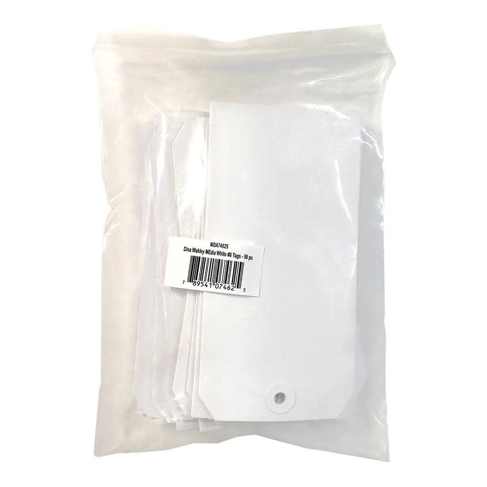 RANGER RANGER DINA WAKLEY MEDIA TAGS WHITE #8 50/PK