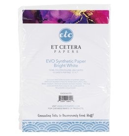 ET CETERA ET CETERA NON-EVO BRIGHT WHITE SYNTHETIC PAPER 5x7 10/PK