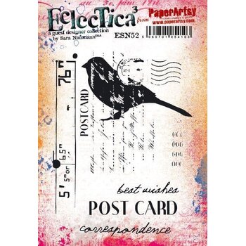 PAPER ARTSY PAPER ARTSY ECLECTICA SARA NAUMANN ESN52 CLING STAMP SET