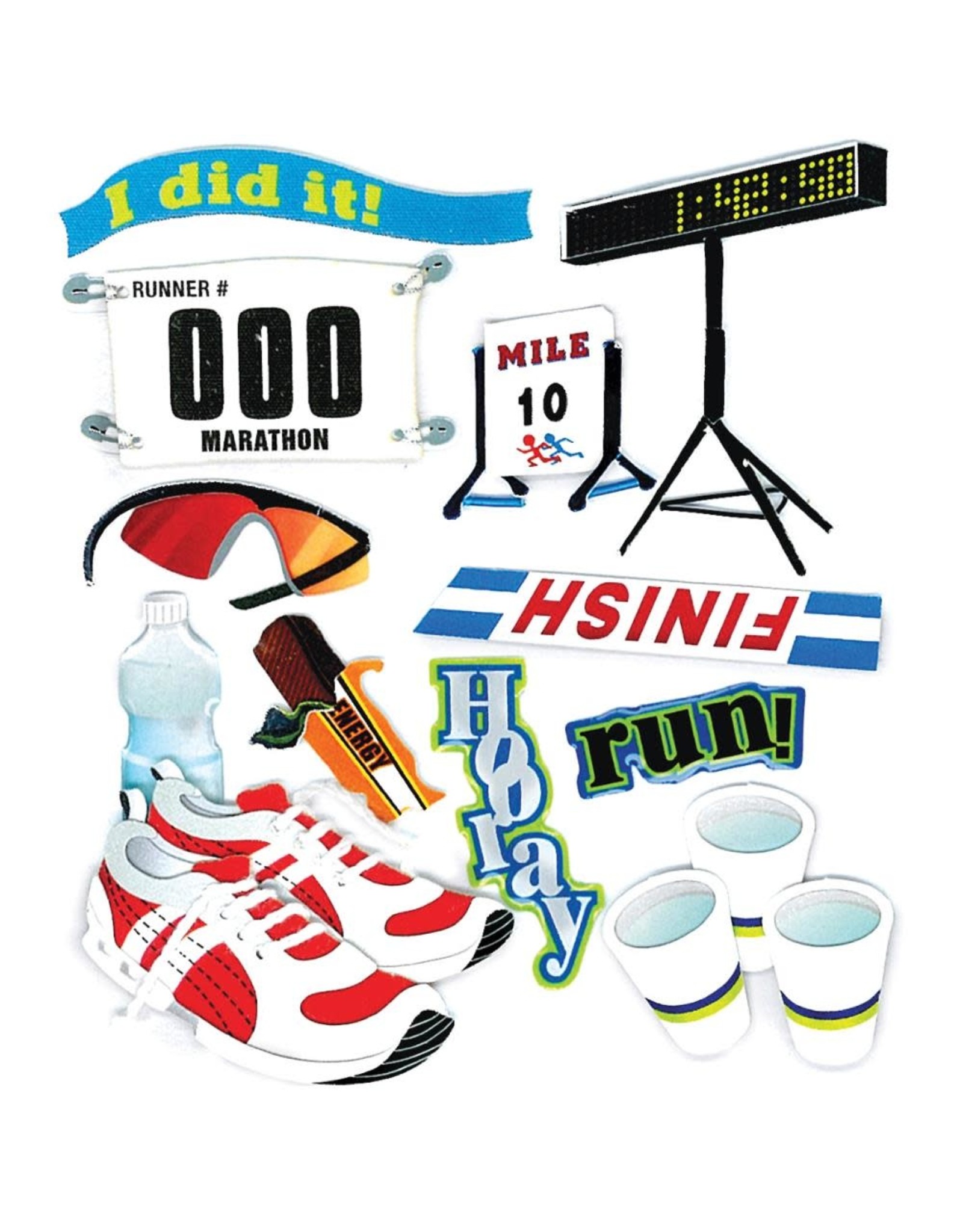 JOLEE’S JOLEE'S BOUTIQUE MARATHON RUNNER 3D STICKERS
