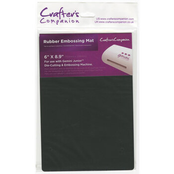 CRAFTERS COMPANION CRAFTERS COMPANION RUBBER EMBOSSING MAT FOR GEMINI JUNIOR 6"X8.9"