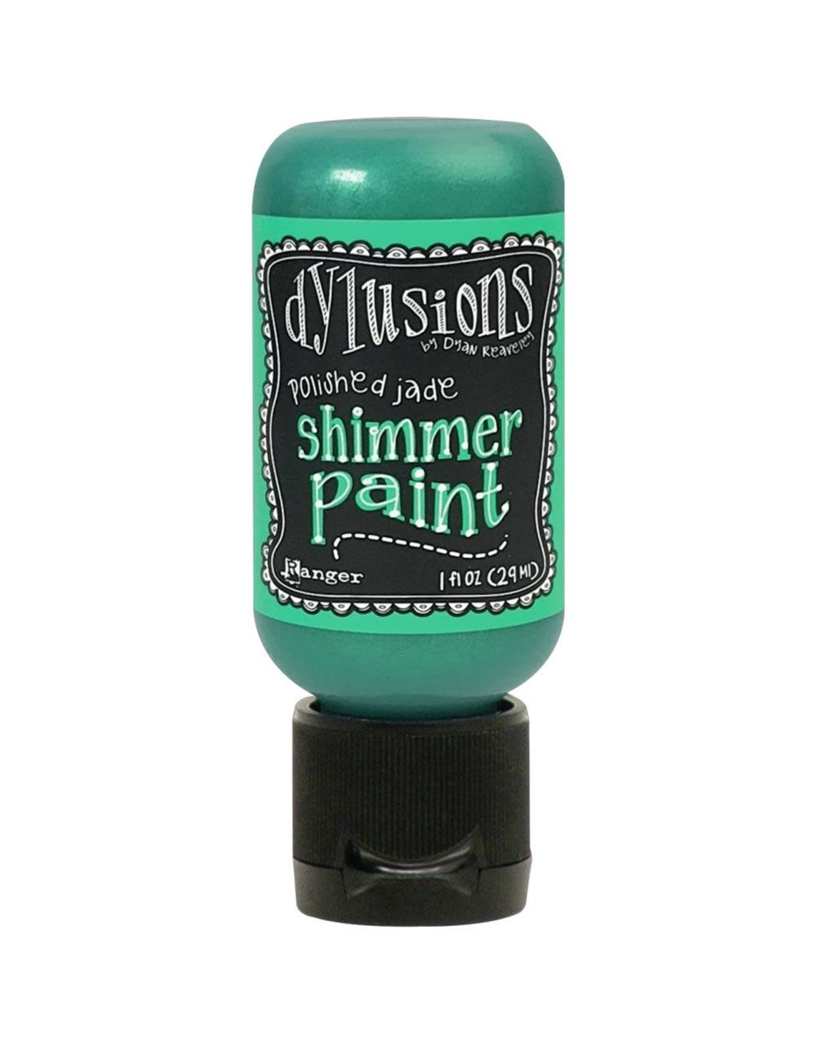 RANGER DYLUSIONS SHIMMER PAINT POLISHED JADE 1OZ