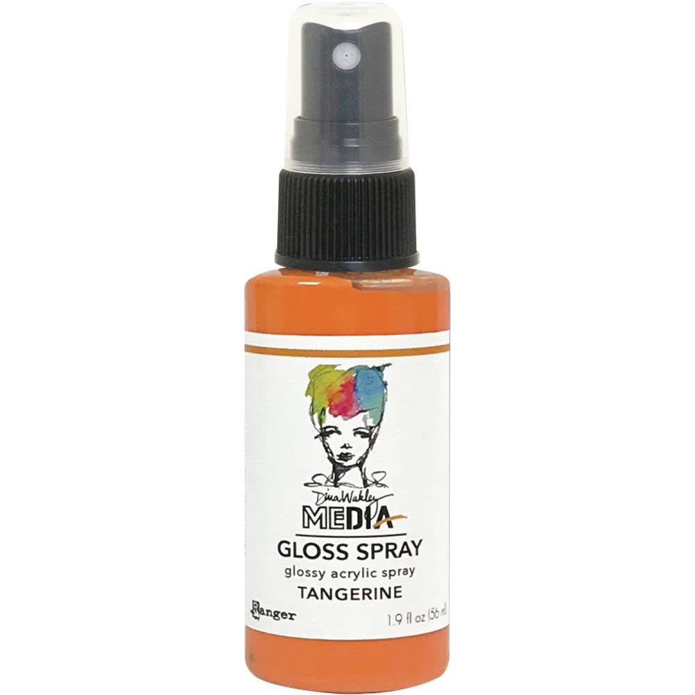 RANGER RANGER DINA WAKLEY MEDIA GLOSS SPRAY TANGERINE 2OZ
