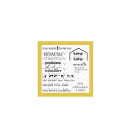 SIMPLY GRAPHIC SIMPLY GRAPHIC PLANCHE NOTRE ADDRESS A CHANGÉ CLEAR STAMP SET