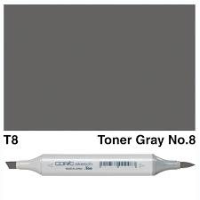 COPIC COPIC T8 TONER GRAY NO. 8 SKETCH MARKER