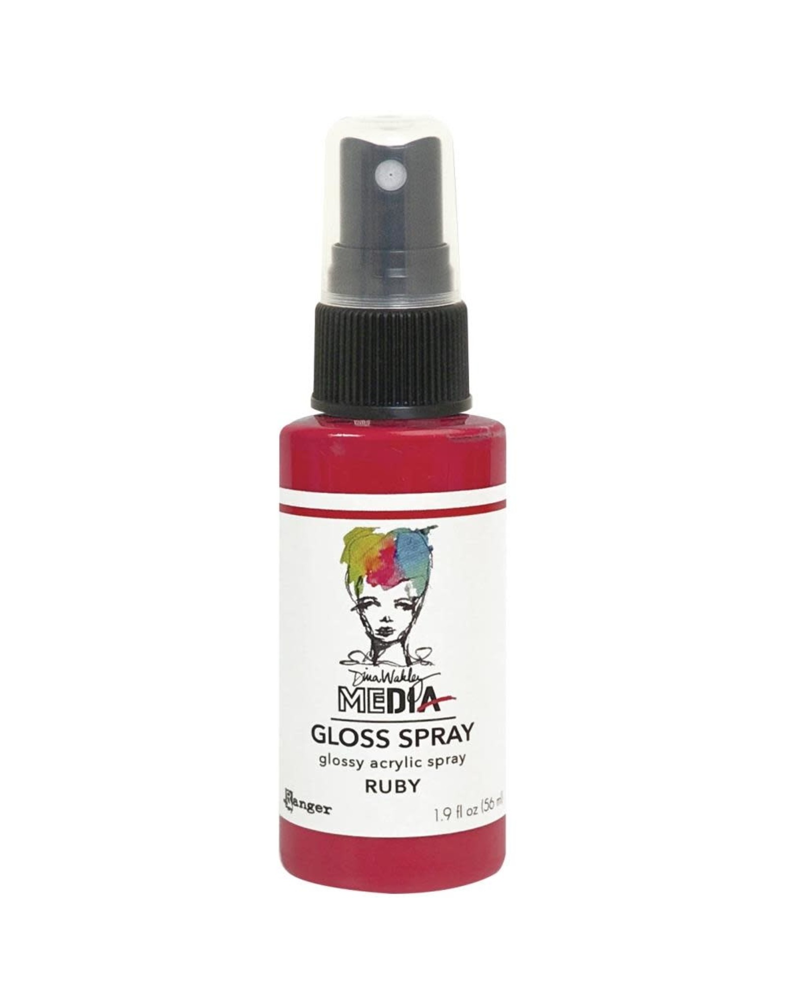 RANGER RANGER DINA WAKLEY MEDIA GLOSS SPRAY RUBY 2OZ