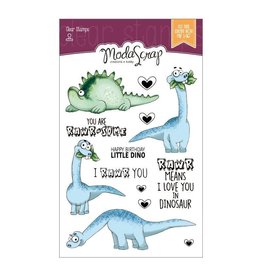 MODA SCRAP MODASCRAP ACRYLIC STAMP SET DINO LAND 2