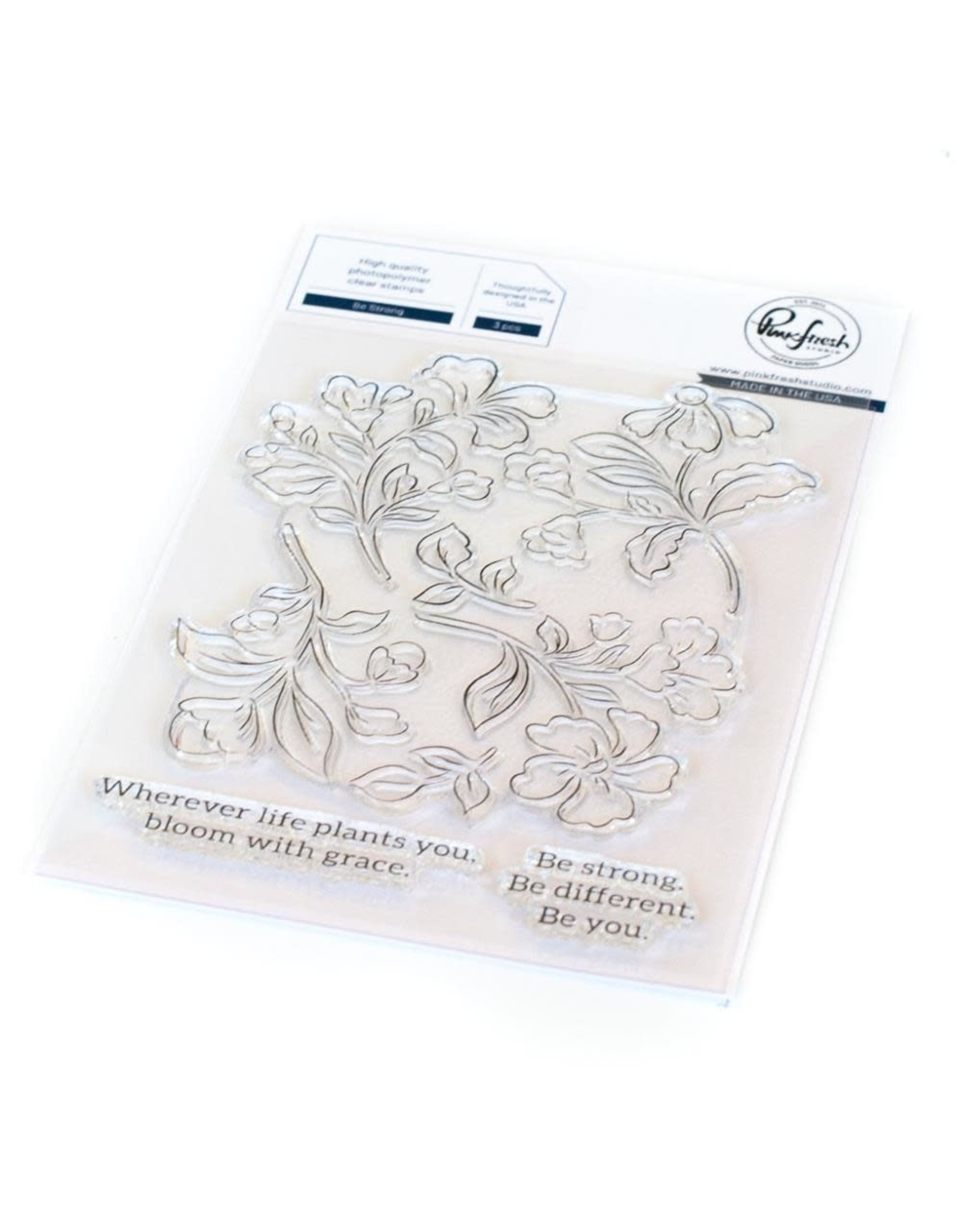 PINKFRESH PINKFRESH STUDIO BE STRONG STAMP SET