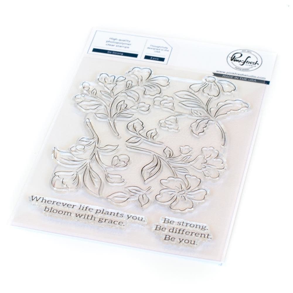 PINKFRESH PINKFRESH STUDIO BE STRONG STAMP SET