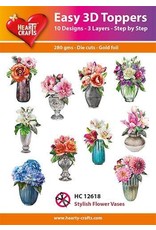 HEARTY CRAFTS HEARTY CRAFTS  STYLISH FLOWER VASES EASY 3D TOPPERS