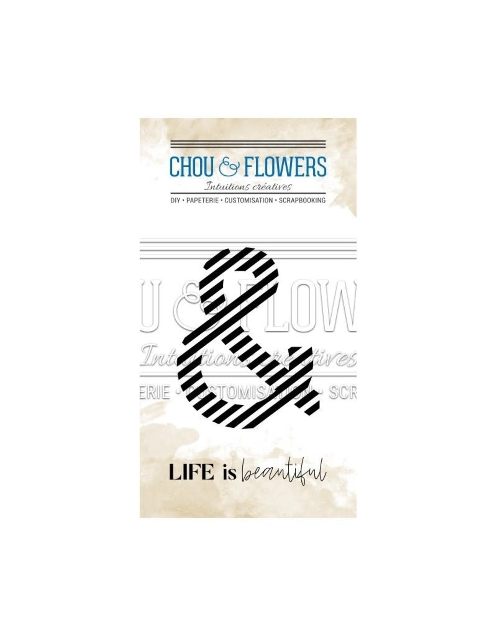 CHOU & FLOWERS CHOU & FLOWERS TAMPON CLEAR VOYAGE IMAGINAIRE ESPERLUETTE RAYURE