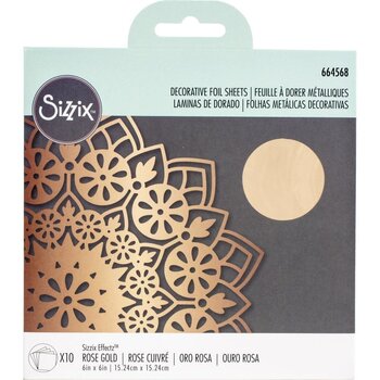 SIZZIX SIZZIX EFFECTZ ROSE GOLD DECORATIVE FOIL SHEETS