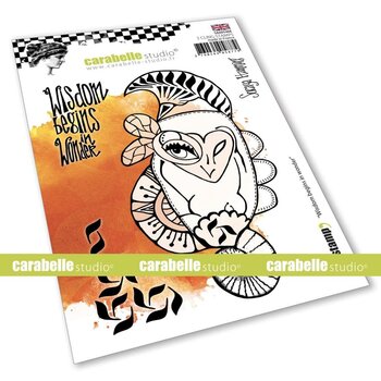 CARABELLE STUDIO SORAYA HAMMING WISDOM BEGINS IN WONDER CLING STAMP A6