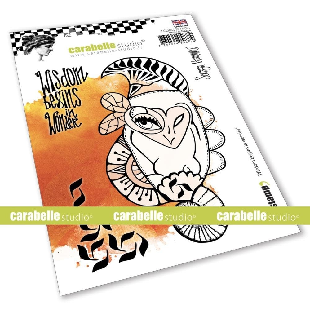 CARABELLE STUDIOS CARABELLE STUDIO SORAYA HAMMING WISDOM BEGINS IN WONDER CLING STAMP A6