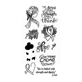 IMPRESSION OBSESSION HOPE SET ACRYLIC STAMP SET
