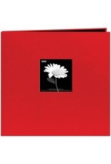 PIONEER PIONEER FABRIC MEMORY BOOK RED 12"X12"