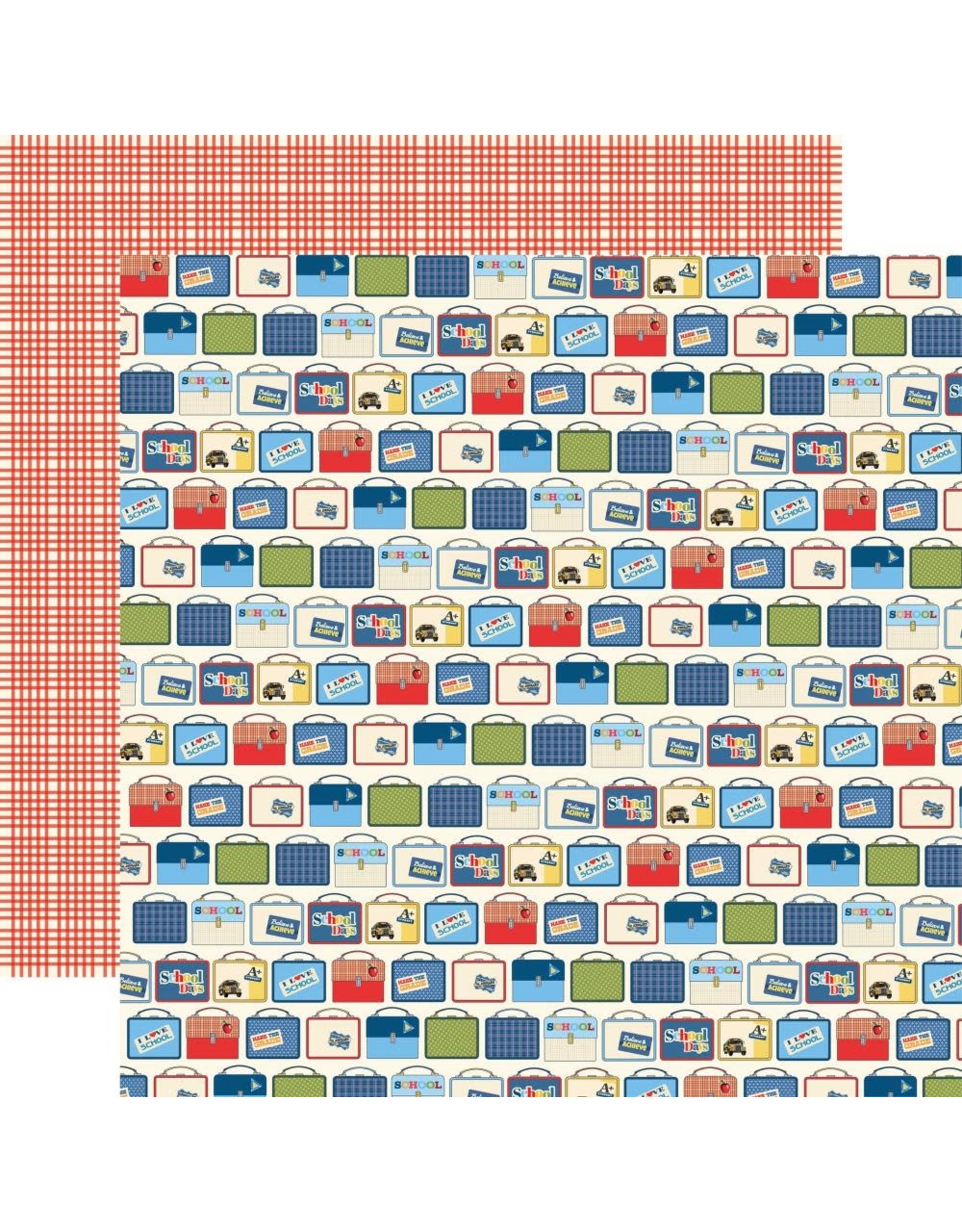 CARTA BELLA CARTA BELLA SCHOOL DAYS LUNCH BOXES 12x12 CARDSTOCK