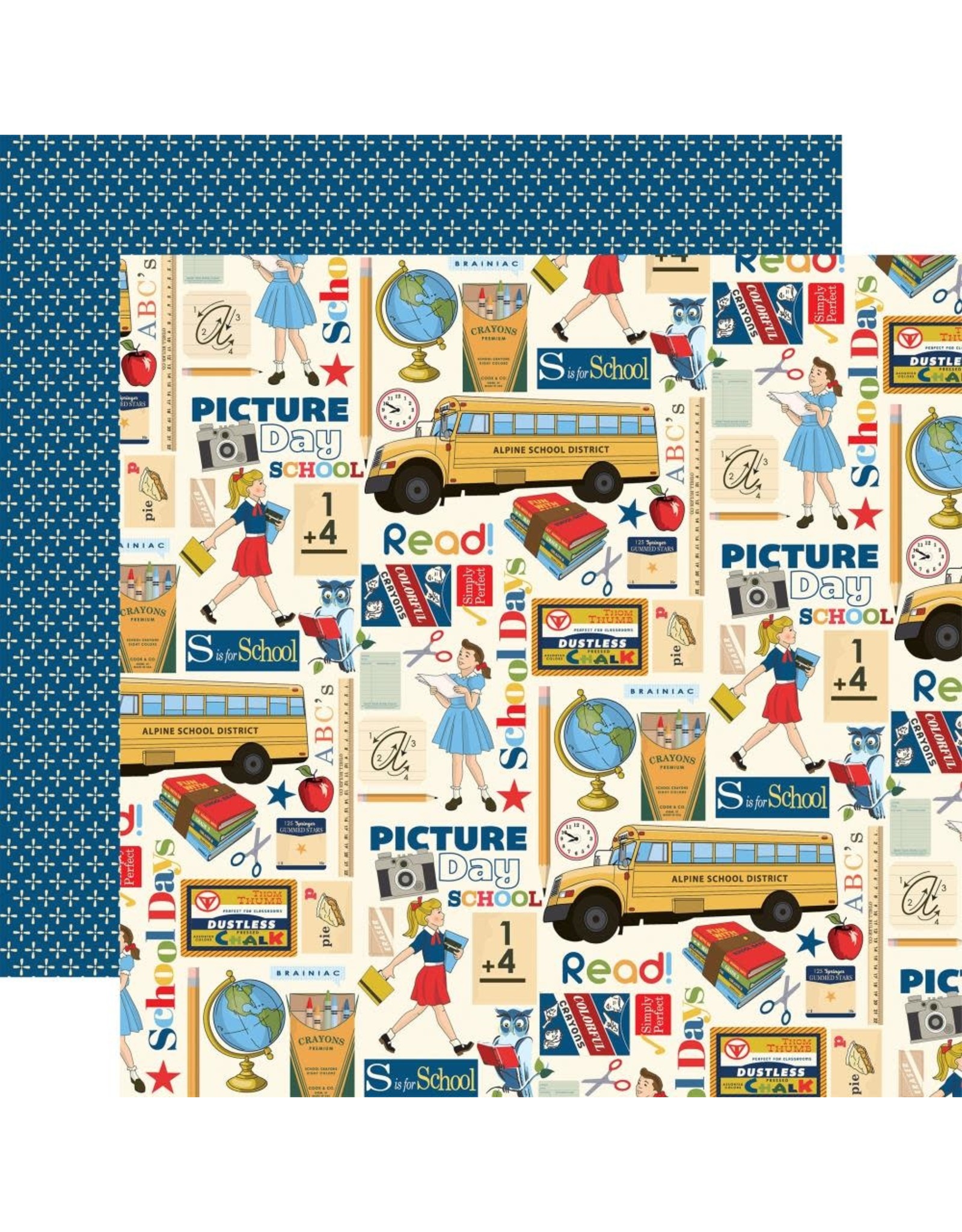 CARTA BELLA CARTA BELLA SCHOOL DAYS SCHOOL DAYS 12x12 CARDSTOCK