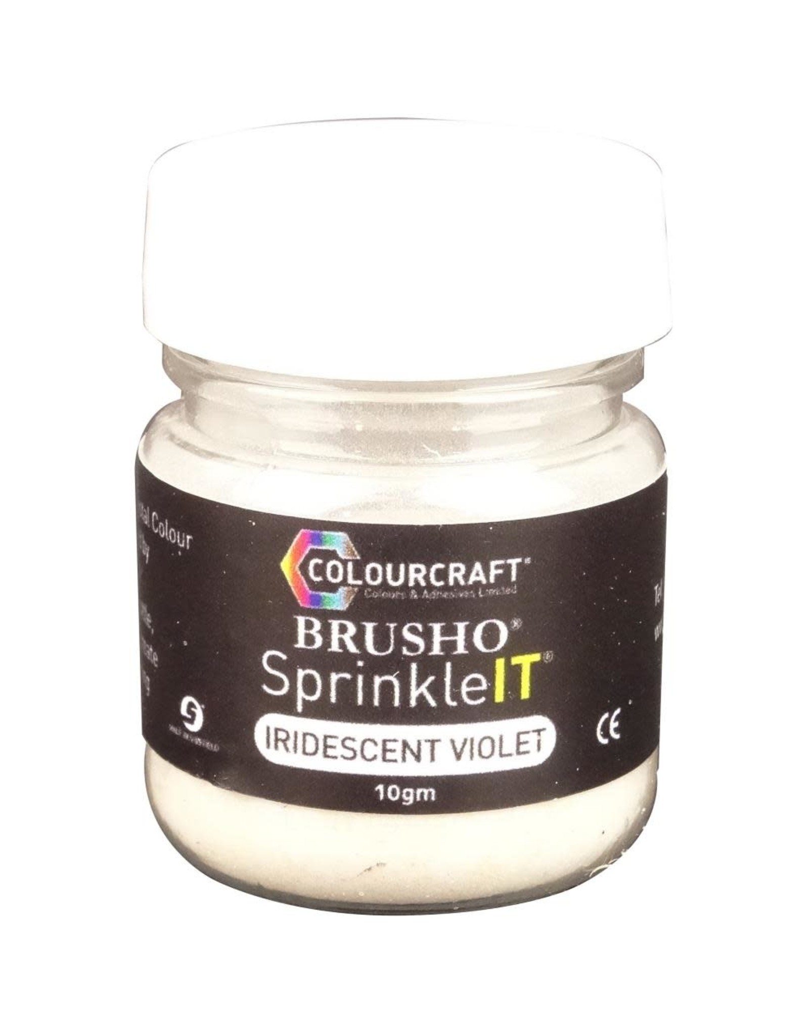 COLOURCRAFT COLOURCRAFT BRUSHO IRIDESCENT VIOLET SPRINKLEIT 10GM