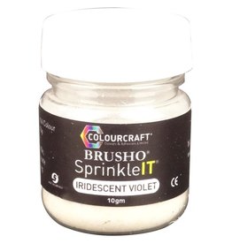 COLOURCRAFT COLOURCRAFT BRUSHO IRIDESCENT VIOLET SPRINKLEIT 10GM