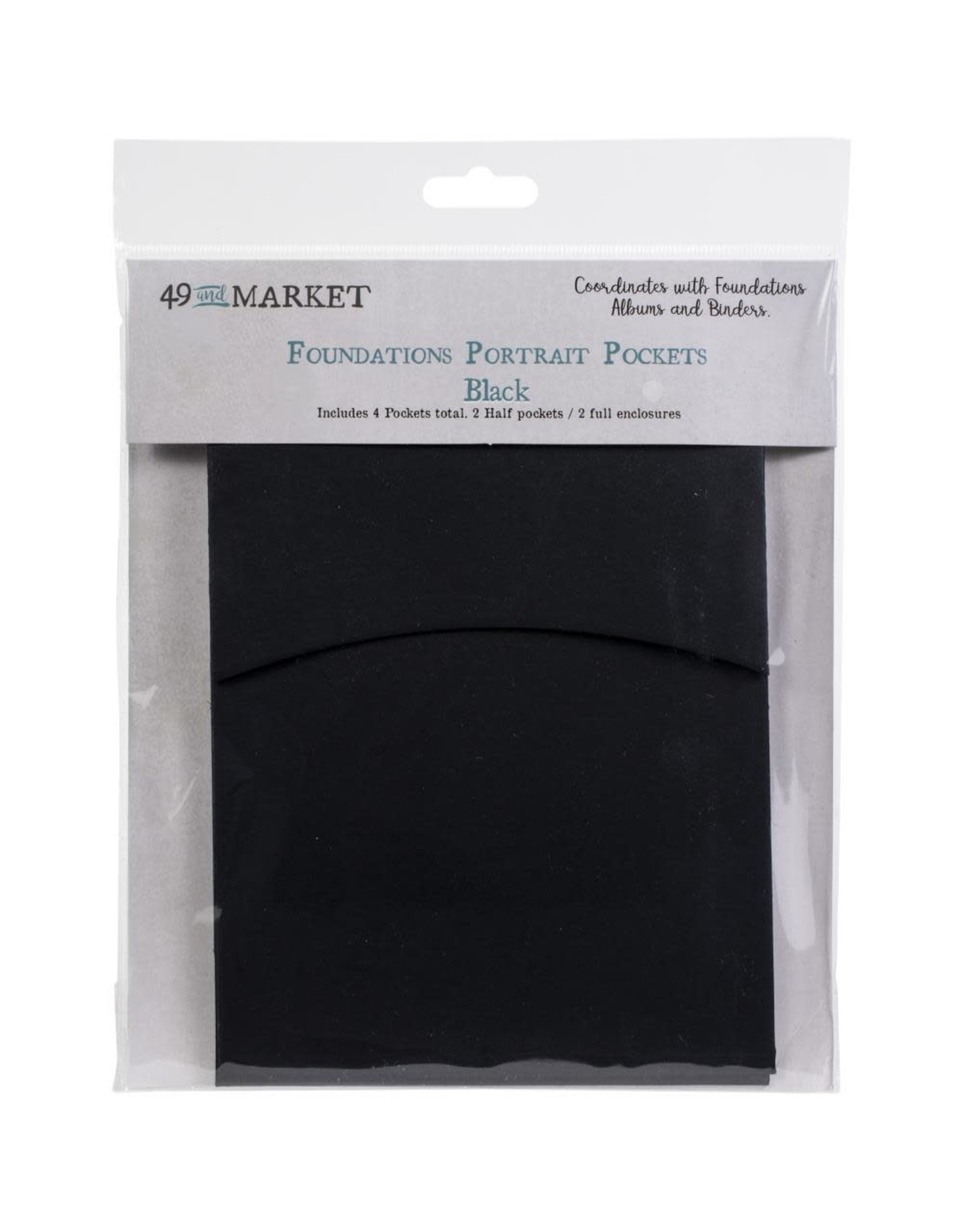 49 AND MARKET 49 AND MARKET BLACK FOUNDATIONS PORTRAIT POCKETS