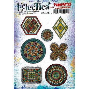 PAPER ARTSY PAPER ARTSY ECLECTICA GWEN LAFLEUR EGL20 CLING STAMP SET