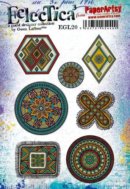 PAPER ARTSY PAPER ARTSY ECLECTICA GWEN LAFLEUR EGL20 CLING STAMP SET