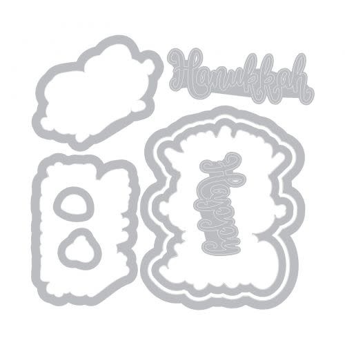 SIZZIX SIZZIX LOVE YOU A LATKE FRAMELITS DIES & STAMP SET
